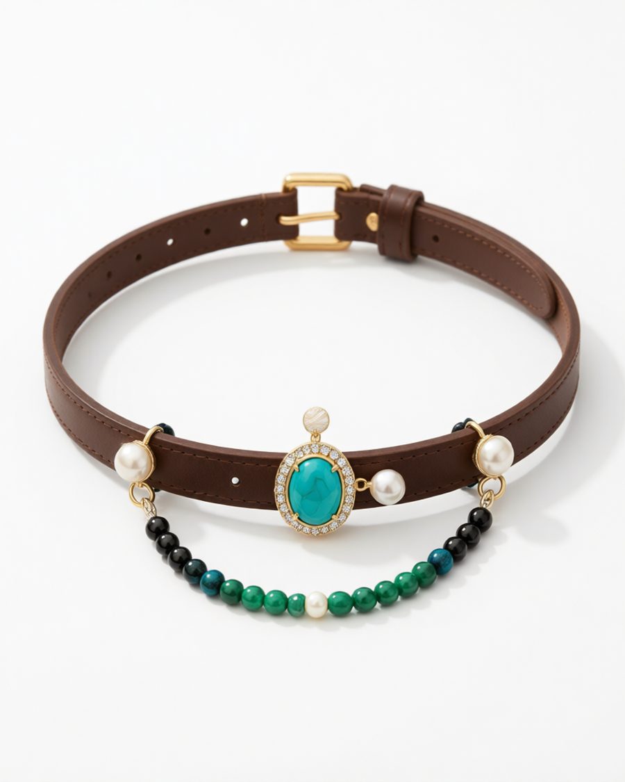 Turquoise Brown – looped